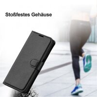 Handy Tasche für Nothing Phone 3A Pro Handyhülle Flip Cover Wallet Case Hülle Etui Schwarz