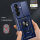 Outdoor Panzer Hülle für Samsung Galaxy Z Fold 7 mit Kameraschutz Ringhalter in Blau