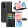 Handy Tasche für Honor 400 Handyhülle Flip Cover Wallet Case Hülle Etui Schwarz