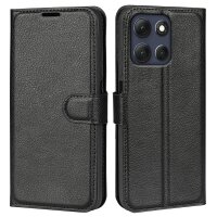 Handy Tasche für Motorola Moto G86 5G Handyhülle Flip Cover Wallet Case Hülle Etui Schwarz