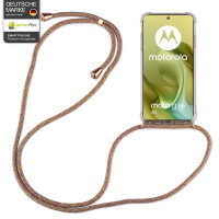 Handykett für Motorola Moto G86 5G Hülle mit Kordel Handyhülle mit Band in Rainbow