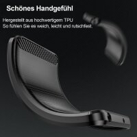 Carbon Hülle für Honor 400 Pro Handyhülle Back Cover Handy Tasche Bumper in Schwarz