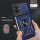 Outdoor Panzer Hülle für Motorola Moto G55 Handyhülle mit Kameraschutz Ringhalter in Blau