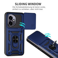 Outdoor Panzer Hülle für Honor 400 Handyhülle mit Slide Kameraschutz Ringhalter in Blau