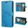 Hülle für Motorola Moto G05 / Moto E15 Handyhülle mit [Standfunktion][Kartenfächern] in Blau