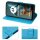Hülle für Motorola Moto G05 / Moto E15 Handyhülle mit [Standfunktion][Kartenfächern] in Blau