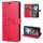 Hülle für Motorola Moto G05 / Moto E15 Handyhülle mit [Standfunktion][Kartenfächern] in Rot