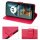 Hülle für Motorola Moto G05 / Moto E15 Handyhülle mit [Standfunktion][Kartenfächern] in Rot