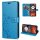 Hülle für Motorola Moto G15 / G15 Power Handyhülle mit [Standfunktion][Kartenfächern] in Blau