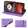 Hülle für Motorola Moto G15 / G15 Power Handyhülle mit [Standfunktion][Kartenfächern] in Lila