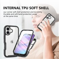 Schutz Hülle Handy Tasche 360 Grad TPU vollschutz mit Integriertem Displayschutz für iPhone 17