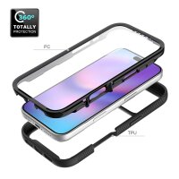 Schutz Hülle Handy Tasche 360 Grad TPU vollschutz mit Integriertem Displayschutz für iPhone 17 Pro Max