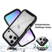 Schutz Hülle Handy Tasche 360 Grad TPU vollschutz mit Integriertem Displayschutz für iPhone 17 Pro Max