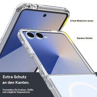 Handyhülle mit integrierter Magnet für Samsung Galaxy Z Flip 5 Handyhülle Bumper Transparent