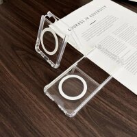 Handyhülle mit integrierter Magnet für Samsung Galaxy Z Flip 5 Handyhülle Bumper Transparent