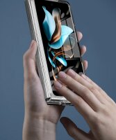 Handyhülle mit integrierter Magnet für Samsung Galaxy Z Fold 6 Handyhülle Bumper Transparent