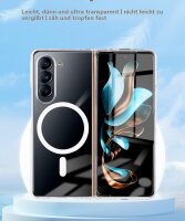 Handyhülle mit integrierter Magnet für Samsung Galaxy Z Fold 6 Handyhülle Bumper Transparent