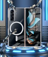 Handyhülle mit integrierter Magnet für Samsung Galaxy Z Fold 6 Handyhülle Bumper Transparent