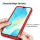 360° Hülle für Samsung Galaxy A16 / A17, 360 Grad Handyhülle mit Integriertem Displayschutz in Rot