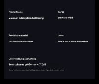 Handyhalterung Auto Magnet für Magnetische Autohalterung, Vakuum Saugnapf Handy Halterung Auto in Weiss
