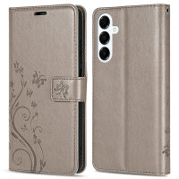 Handy Tasche für Samsung Galaxy A17 5G Hülle Handyhülle Klapphülle Wallet Case in Grau