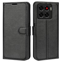 Handy Tasche für ZTE Blade A56 Handyhülle Flip Cover Wallet Case Hülle Etui Schwarz