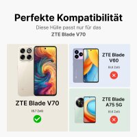 Handy Tasche für ZTE Blade V70 Handyhülle Flip...