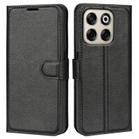 Handy Tasche für ZTE Blade V70 Handyhülle Flip Cover Wallet Case Hülle Etui Schwarz