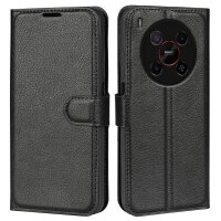 Handy Tasche für ZTE Blade V70 Max Handyhülle Flip Cover Wallet Case Hülle Etui Schwarz