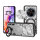 Outdoor Panzer Hülle für ZTE Blade V70 Max Handyhülle mit Slide Kameraschutz Ringhalter Bumper in Silber