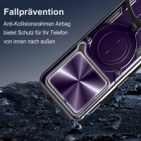Outdoor Panzer Hülle für ZTE Blade V70 Handyhülle mit Slide Kameraschutz Ringhalter Bumper in Lila