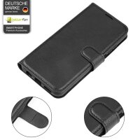 Hülle für Xiaomi Redmi 15 Handyhülle Handy Tasche Klapphülle Flipcase Wallet Case Etui Schwarz