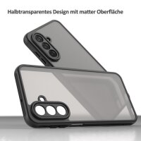 Handyhülle für Samsung Galaxy A17 5G Stoßfest Matt Back Cover Schwarz