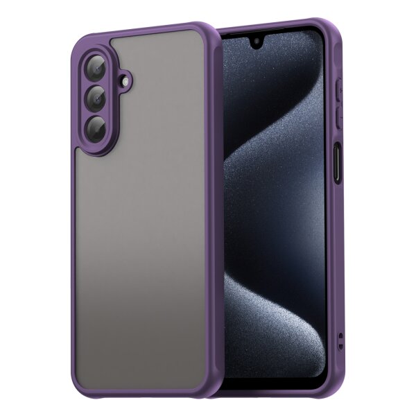 Handyhülle für Samsung Galaxy A17 5G Stoßfest Matt Back Cover Lila