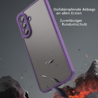 Handyhülle für Samsung Galaxy A17 5G Stoßfest Matt Back Cover Lila