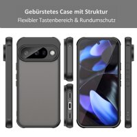 Handyhülle für Google Pixel 10 Stoßfest Matt Back Cover Schwarz