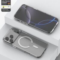 Hülle mit integrierter Magnet für iPhone 17 Pro Handyhülle Bumper Transparent