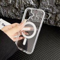 Hülle mit integrierter Magnet für iPhone 17 Handyhülle Bumper Transparent
