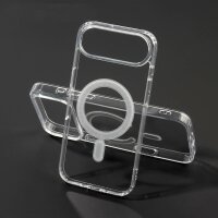 Hülle mit integrierter Magnet für iPhone 17 Air Handyhülle Bumper Transparent