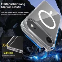 Hülle mit integrierter Magnet für iPhone 17 Air Handyhülle Bumper Transparent