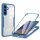 360° Grad Hülle für Samsung Galaxy S25 FE mit Integriertem Displayschutz Blau