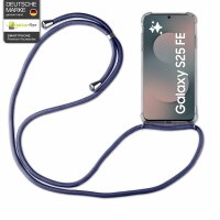 Handykette für Samsung Galaxy S25 FE Handyhülle mit Band Case Hülle mit Kordel Hand Blau