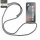 Handykette für Samsung Galaxy S25 FE Handyhülle mit Band Case Hülle mit Kordel Hand Grau