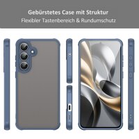 Matte Hülle für Samsung Galaxy S25 FE Stoßfest Matt Back Cover in Blau