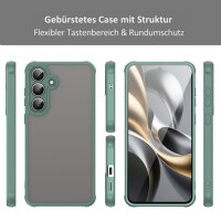 Matte Hülle für Samsung Galaxy S25 FE Stoßfest Matt Back Cover in Grün
