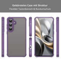 Matte Hülle für Samsung Galaxy S25 FE Stoßfest Matt Back Cover in Lila