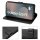 Handy Tasche für Samsung Galaxy S25 FE Hülle Handyhülle Klapphülle Wallet Case in Schwarz
