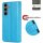 Handy Tasche für Samsung Galaxy S25 FE Hülle Handyhülle Klapphülle Wallet Case in Blau
