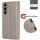 Handy Tasche für Samsung Galaxy S25 FE Hülle Handyhülle Klapphülle Wallet Case in Grau