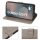 Handy Tasche für Samsung Galaxy S25 FE Hülle Handyhülle Klapphülle Wallet Case in Grau
